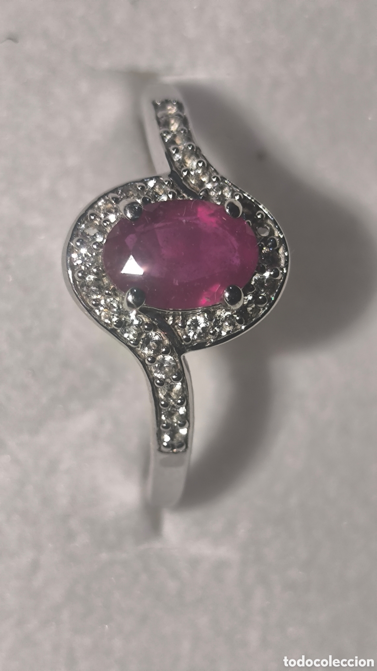 Joyeria: Anillo de Rubi, Topacios blancos y 2diamantes - Foto 11