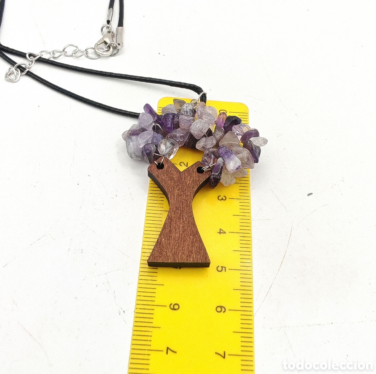 Joyeria: Collar &rdquo;&Aacute;rbol de la Vida&rdquo; de Madera y Amatistas - Foto 3