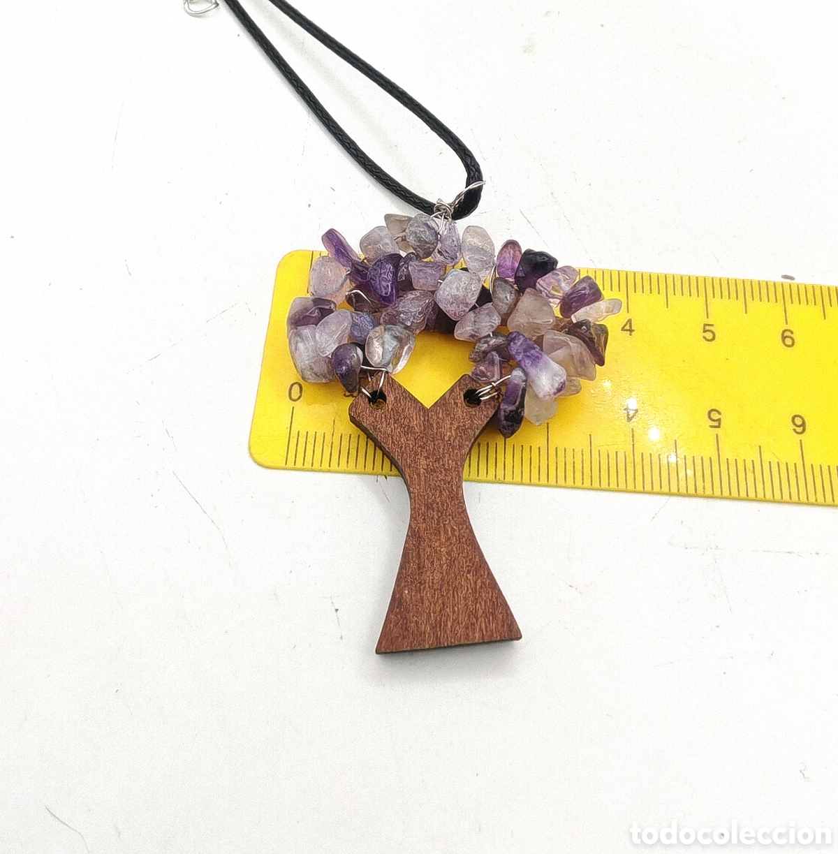 Joyeria: Collar &rdquo;&Aacute;rbol de la Vida&rdquo; de Madera y Amatistas - Foto 4