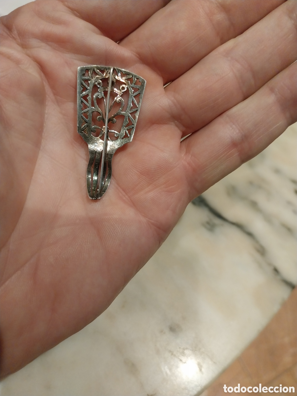 Joyeria: Broche d plata. Peineta. - Foto 2