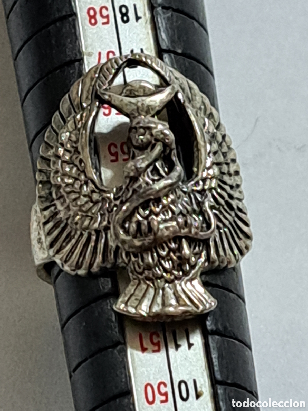Joyeria: Anillo de plata labrada de Anubis nuevo a estrenar - Foto 3