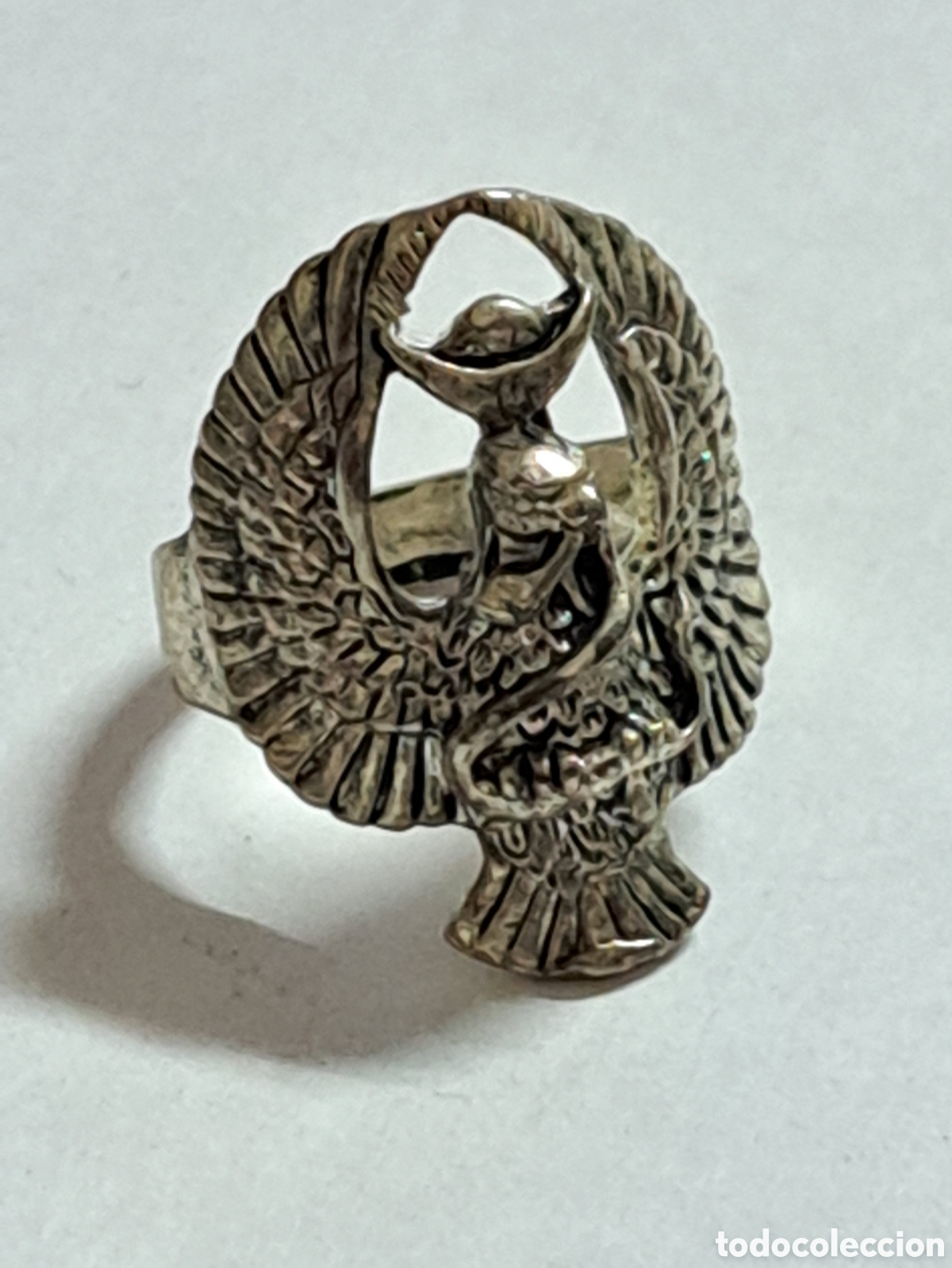 Joyeria: Anillo de plata labrada de Anubis nuevo a estrenar - Foto 1