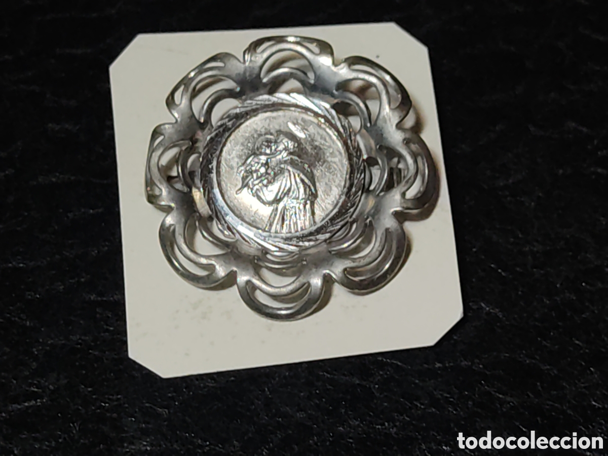 Joyeria: Broche plateado de San Antonio. - Foto 1