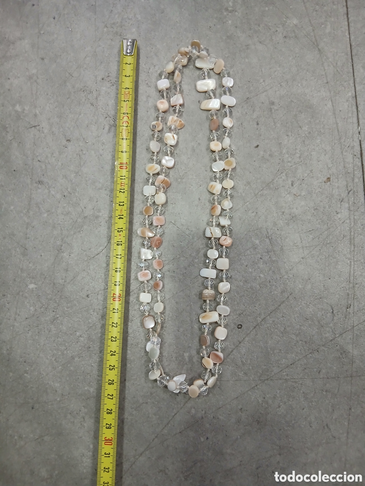 Joyeria: Collar nacar y cristal. (L126) - Foto 2