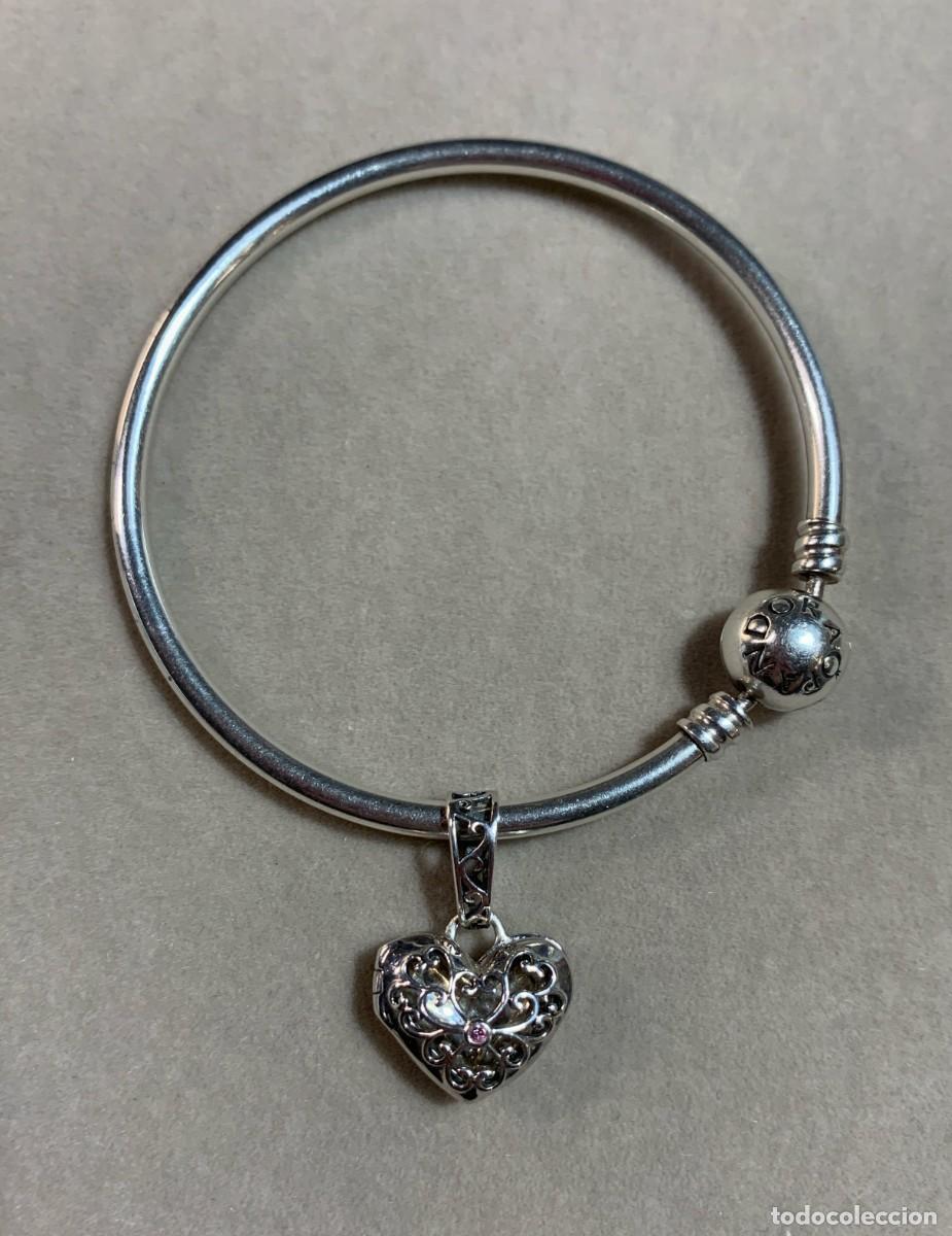 Joyeria: Charm coraz&oacute;n plata de ley para pulseras Pandora - Foto 1