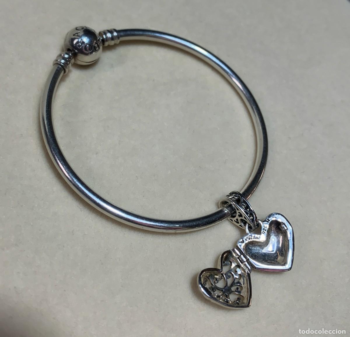 Joyeria: Charm coraz&oacute;n plata de ley para pulseras Pandora - Foto 3
