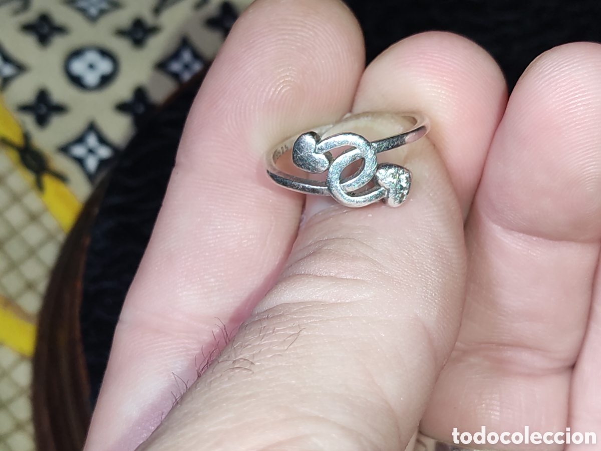 Joyeria: Anillo con corazones entrelazados de plata 925. - Foto 5