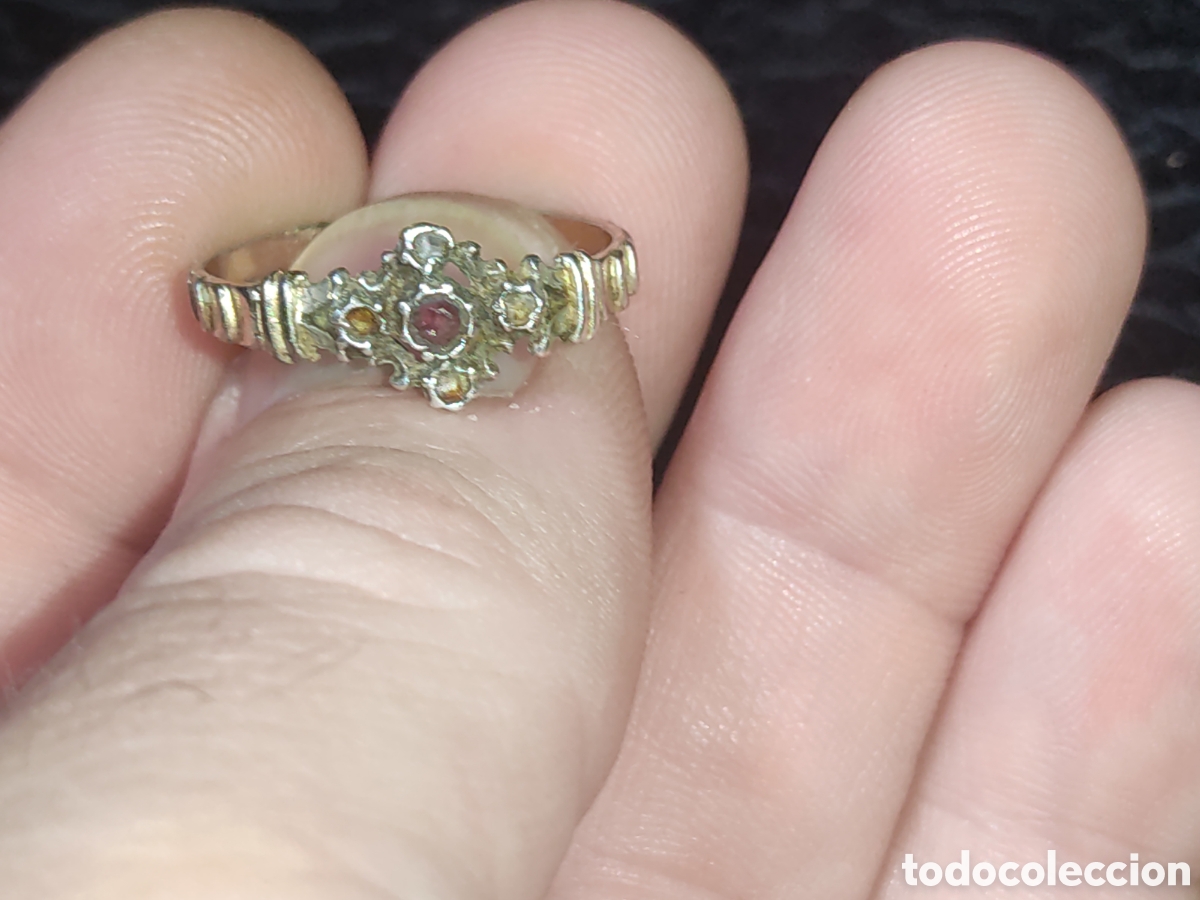 Joyeria: Anillo modernista de plata contrastada. - Foto 2