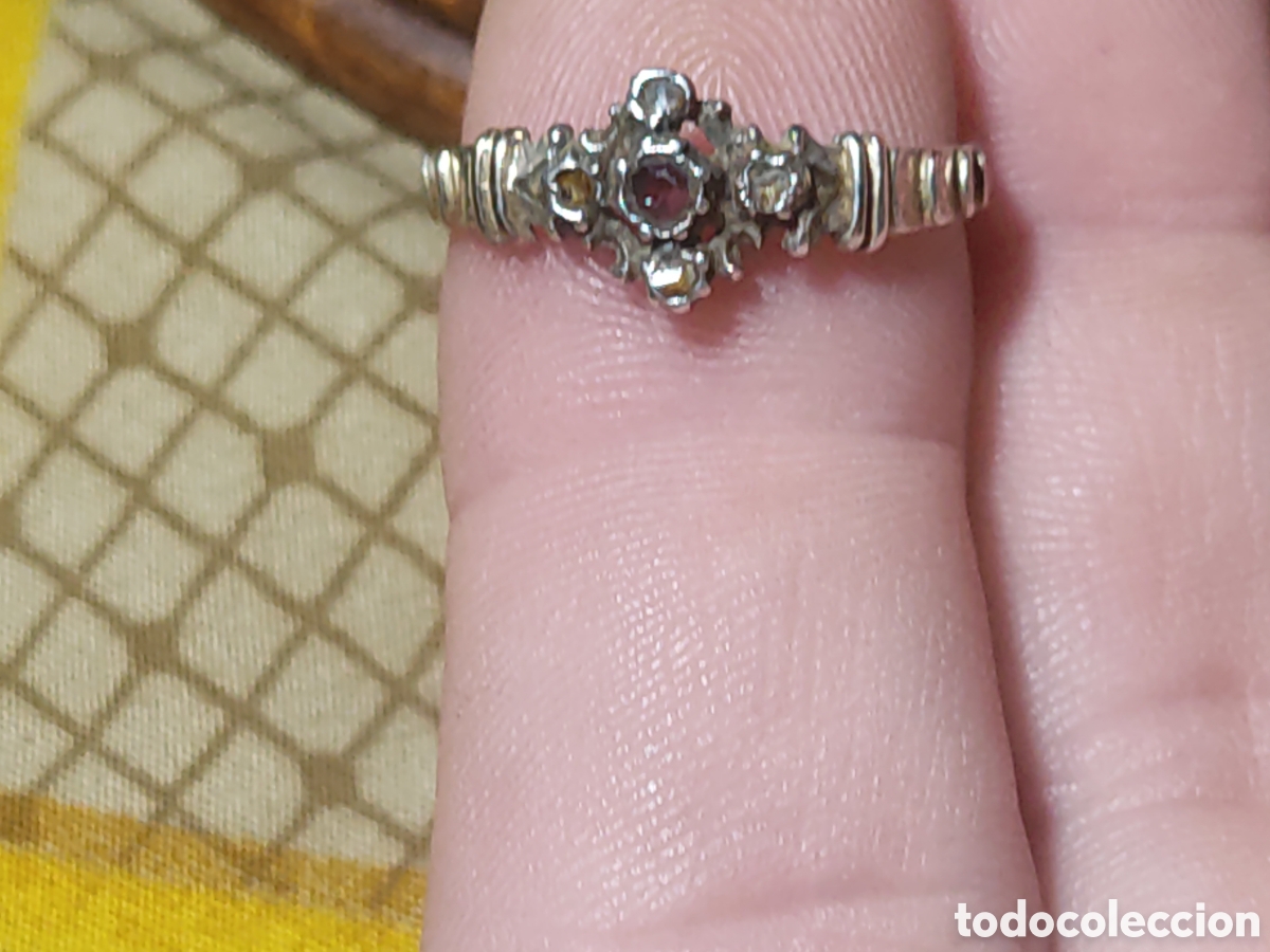 Joyeria: Anillo modernista de plata contrastada. - Foto 1