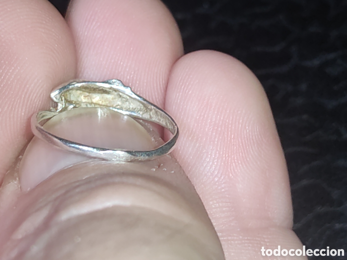 Joyeria: Anillo delf&iacute;n de plata.Vintage. - Foto 4