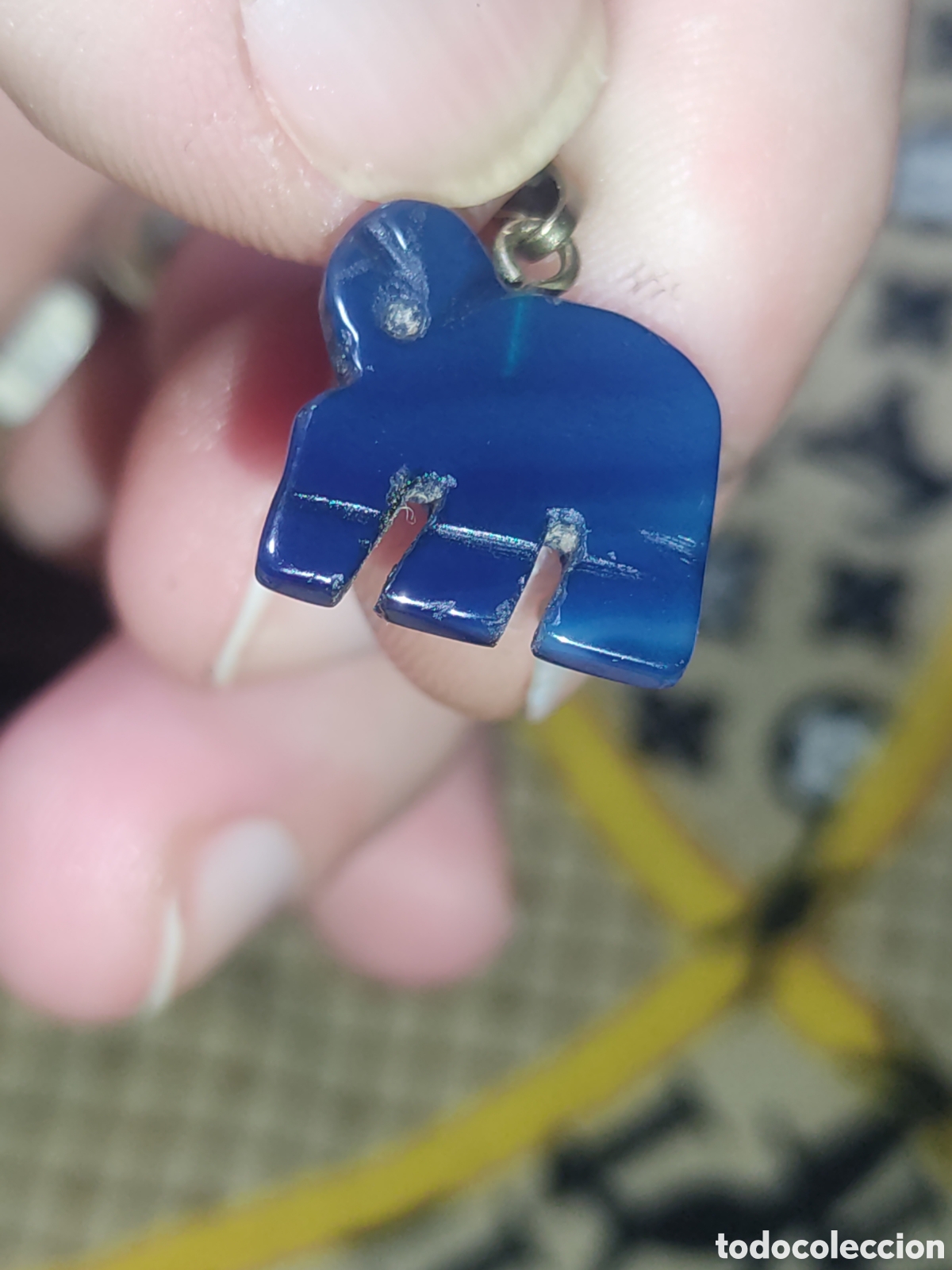 Joyeria: Colgante Lapisl&aacute;zuli.Vintage. - Foto 5