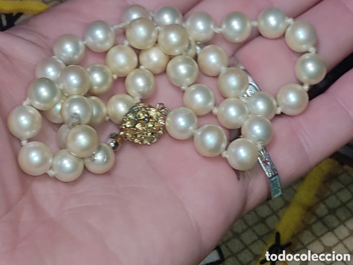 Joyeria: Collar de hermosas perlas cultivadas.Vintage. - Foto 3