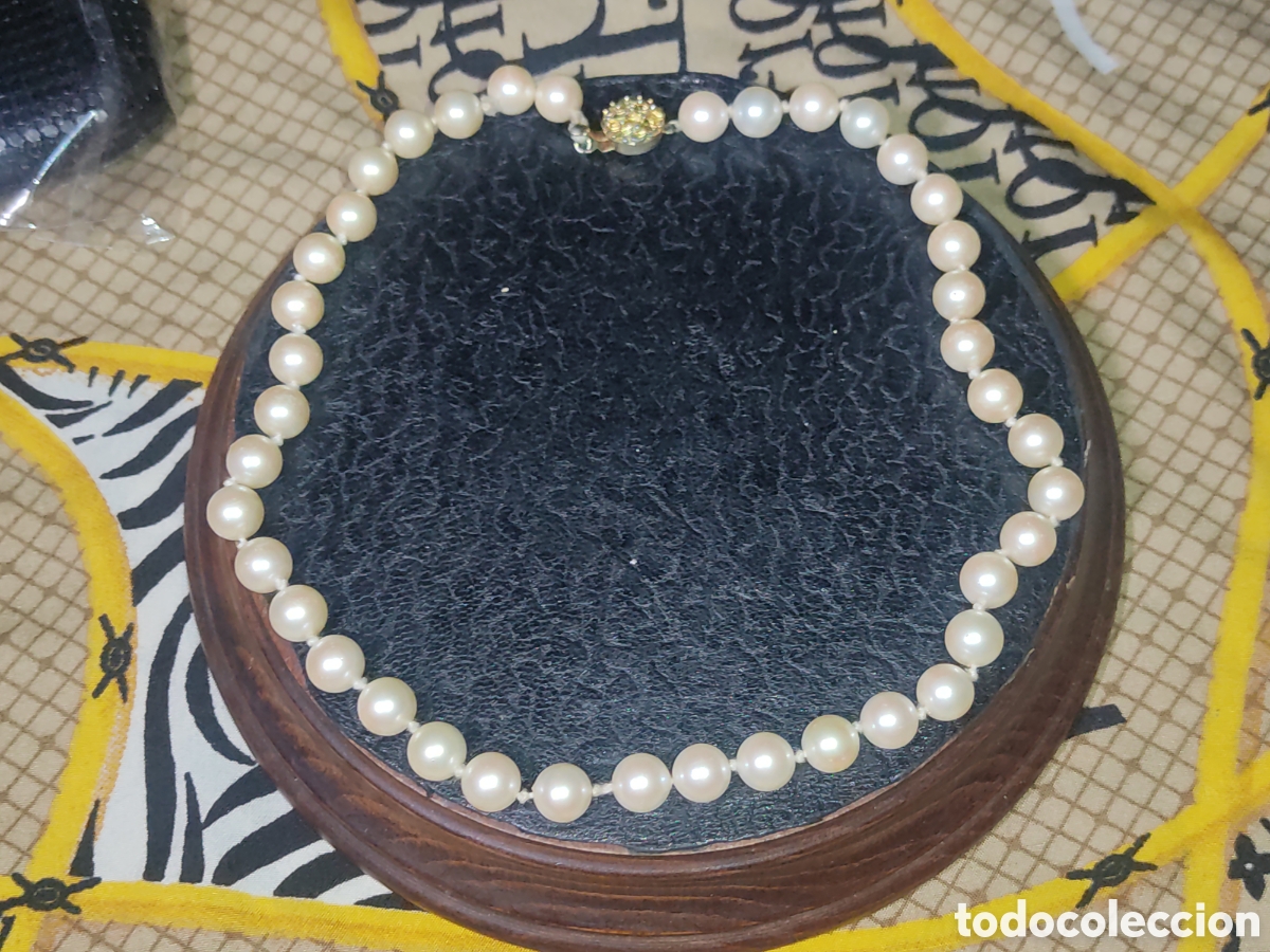 Joyeria: Collar de hermosas perlas cultivadas.Vintage. - Foto 5
