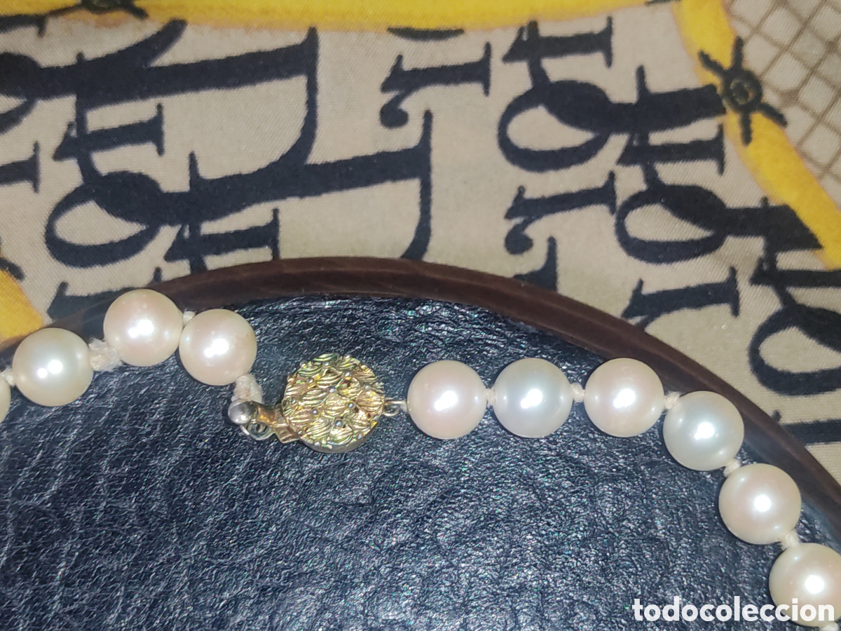 Joyeria: Collar de hermosas perlas cultivadas.Vintage. - Foto 6
