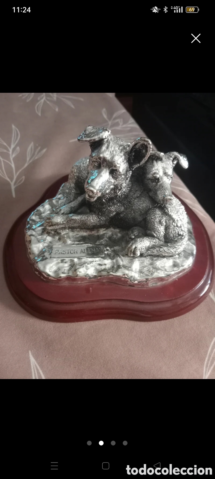 Joyeria: Figura plateada de perros - Foto 2