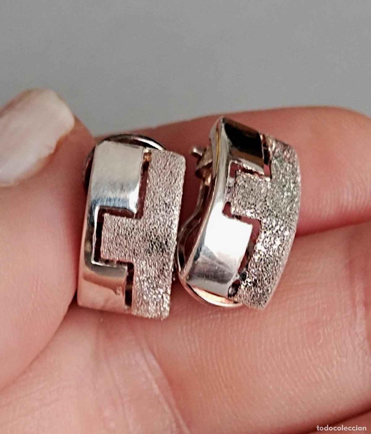 Joyeria: Pendientes de plata contrastada, cierre de omega. - Foto 4