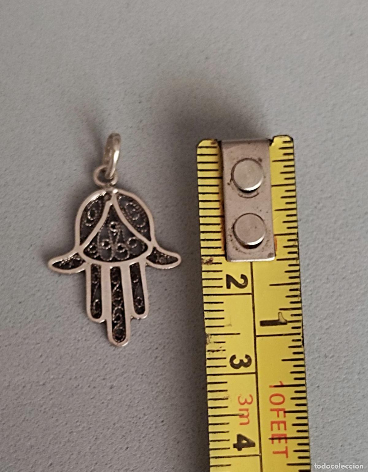 Joyeria: Colgante, mano de F&aacute;tima de plata. - Foto 2