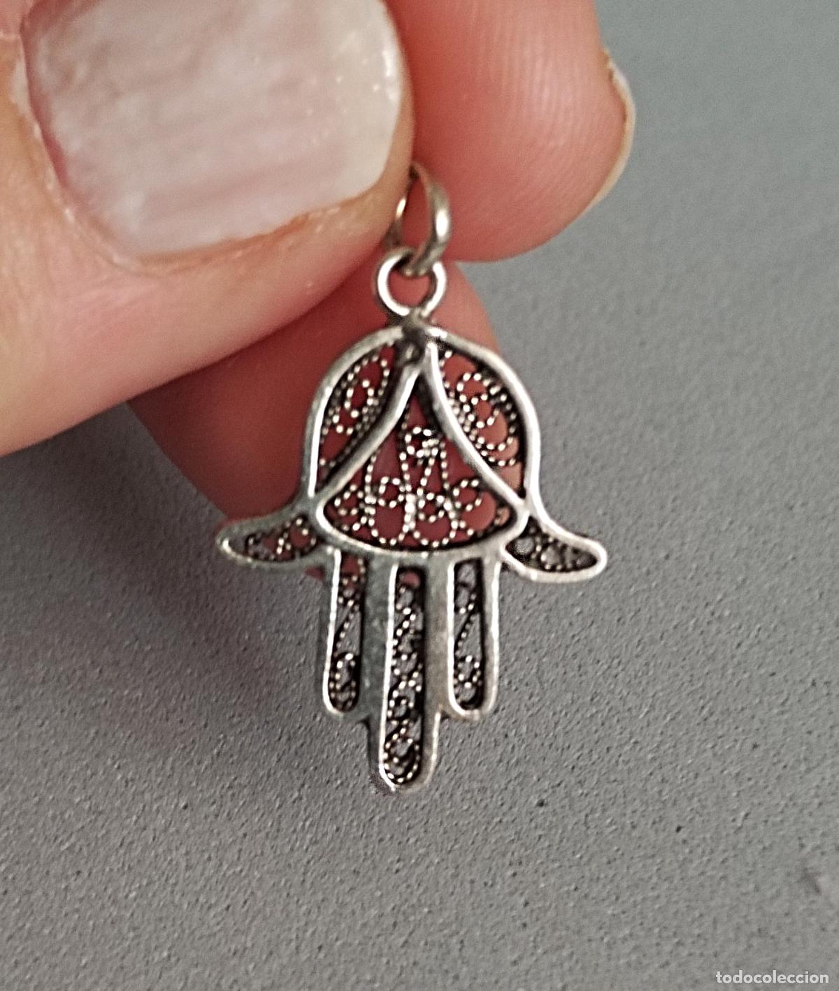 Joyeria: Colgante, mano de F&aacute;tima de plata. - Foto 3