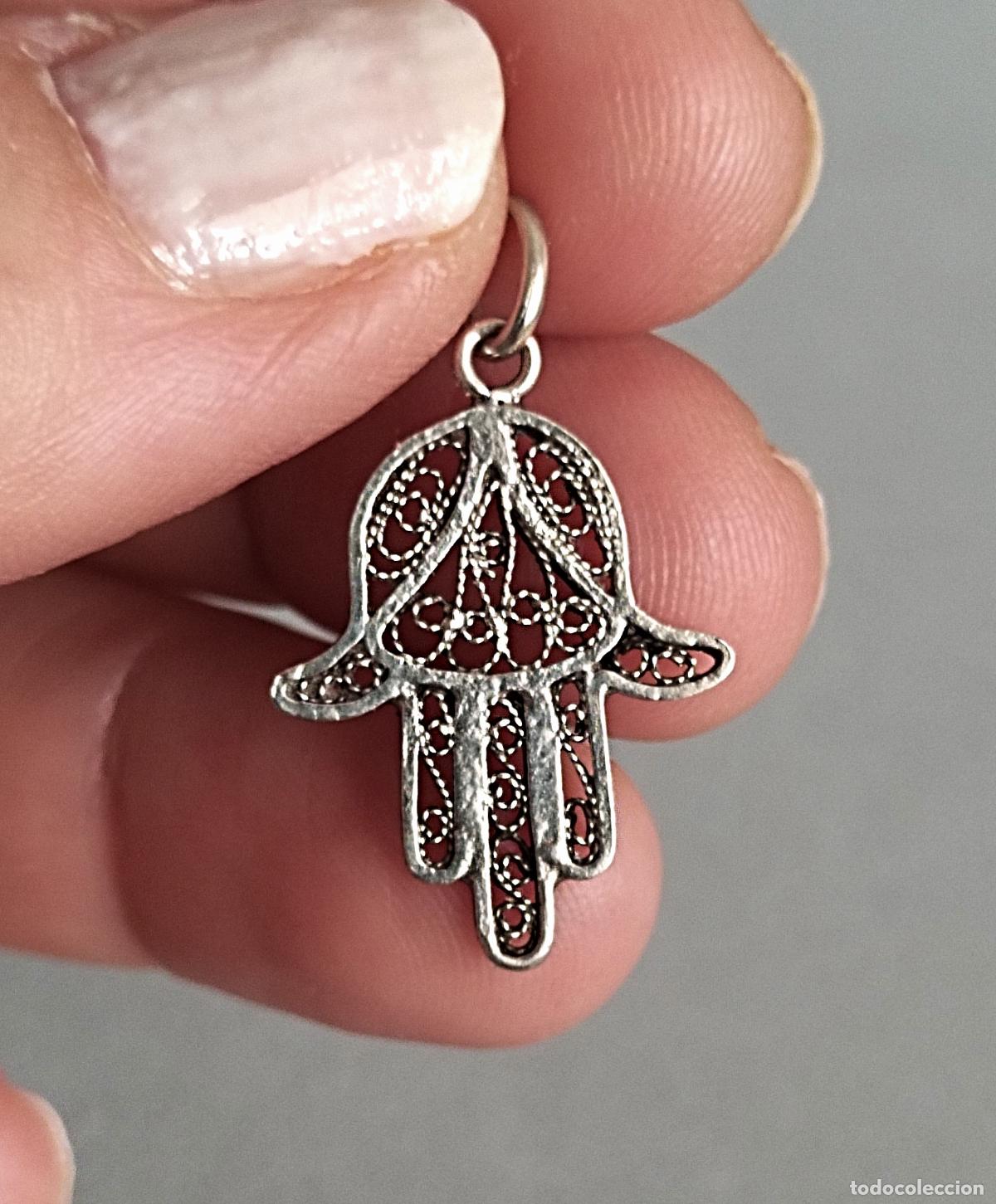 Joyeria: Colgante, mano de F&aacute;tima de plata. - Foto 1