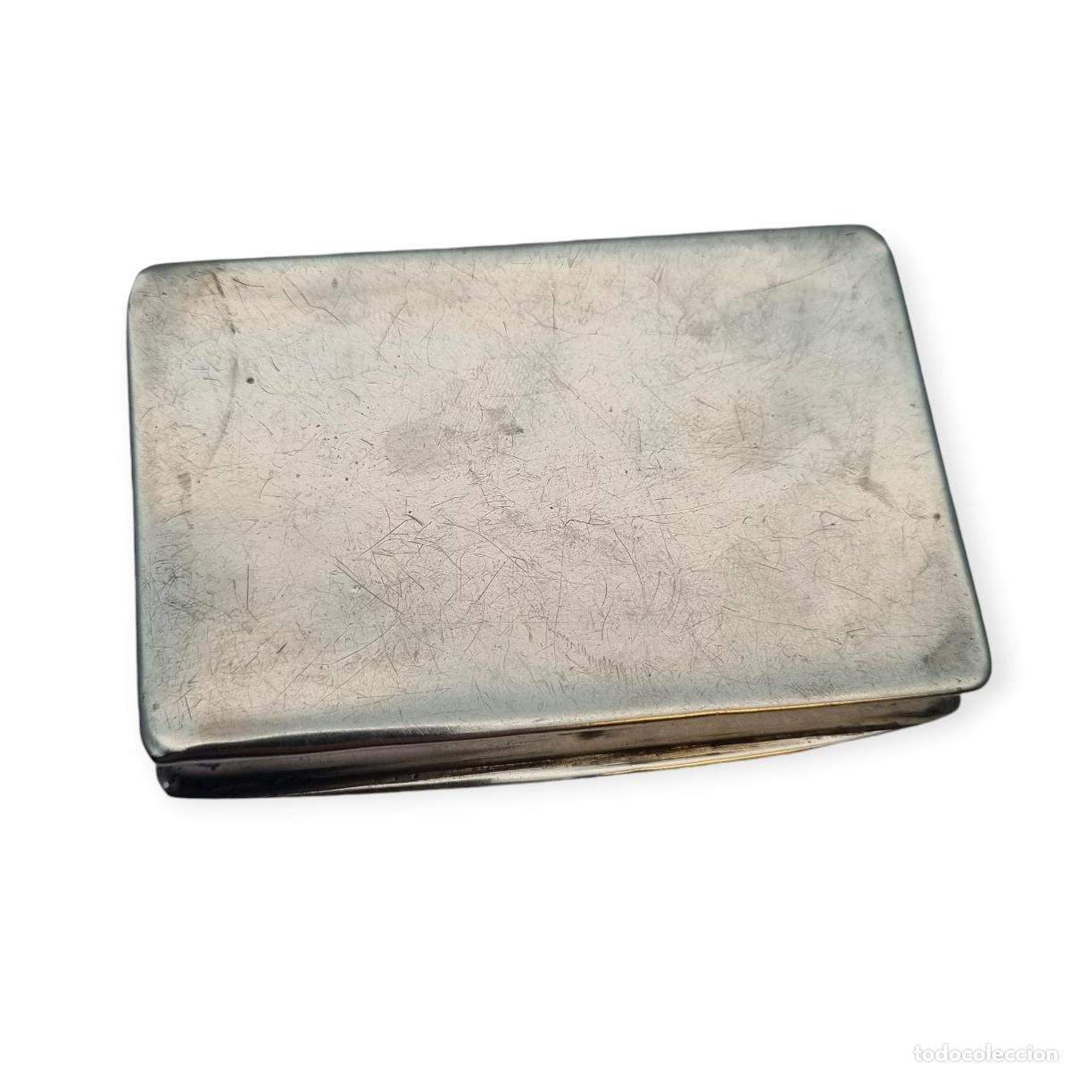 Joyeria: Caja rectangular de plata 800 con grecas de esmalte azul, Art Dec&oacute;, circa 1920. - Foto 9