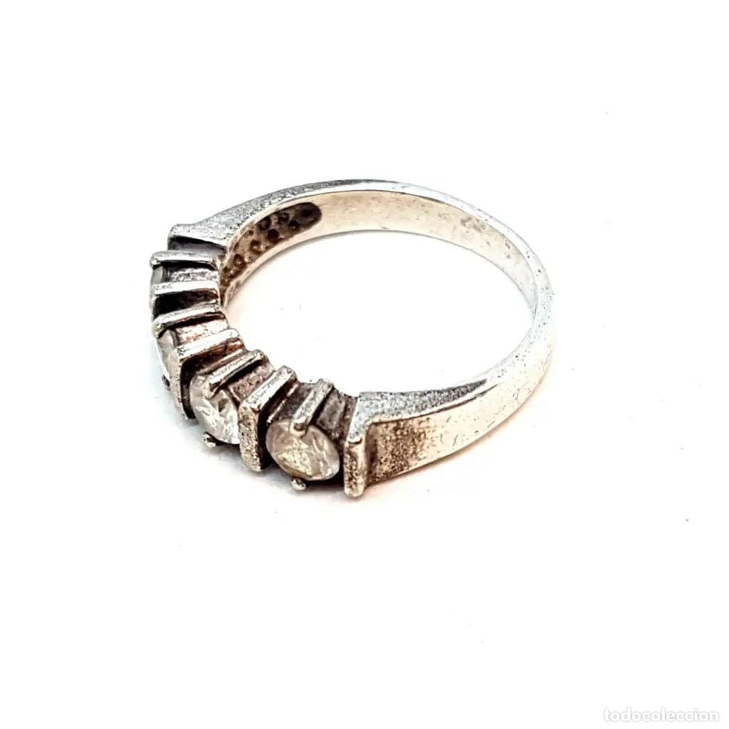 Joyeria: Anillo de plata de circ&oacute;n, anillo de promesa, anillo de compromiso. - Foto 10