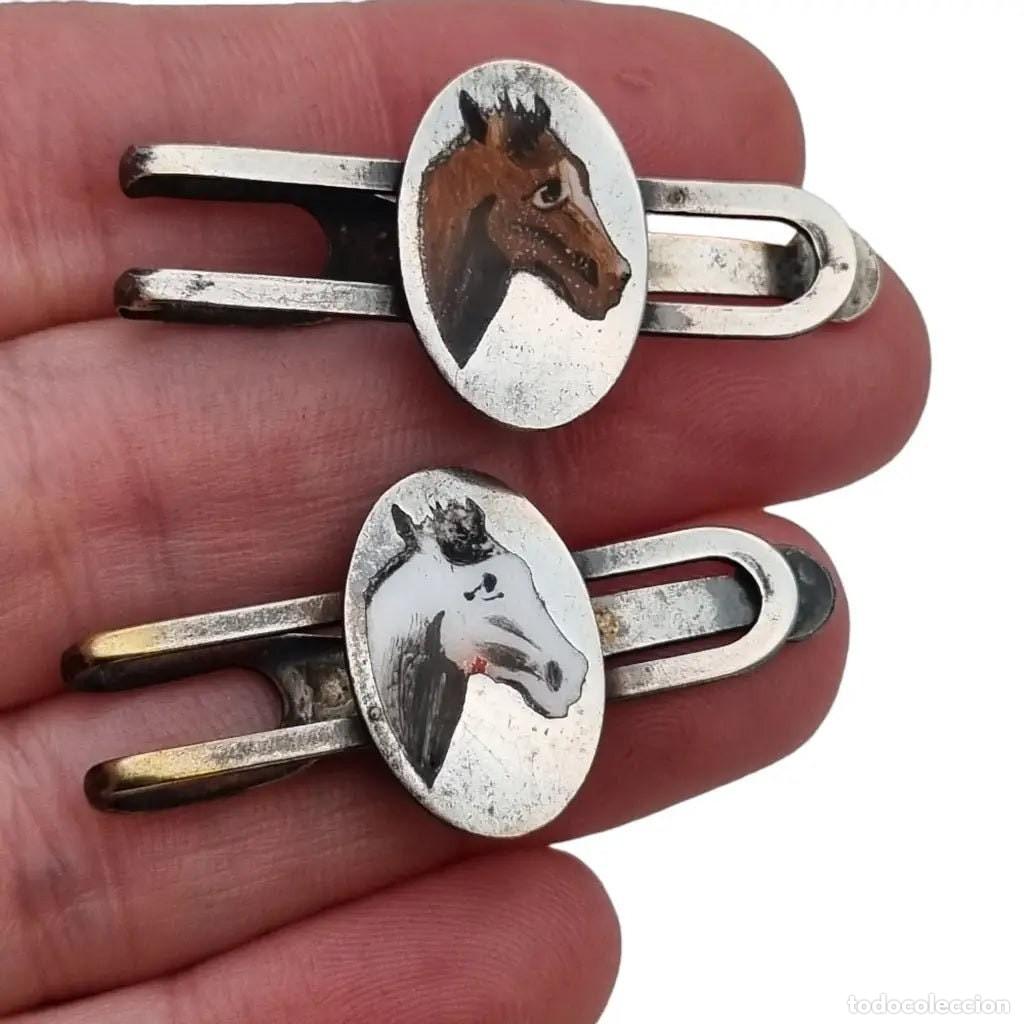 Joyeria: Conjunto de dos clips de corbata de caballo, joyer&iacute;a para hombres. - Foto 9