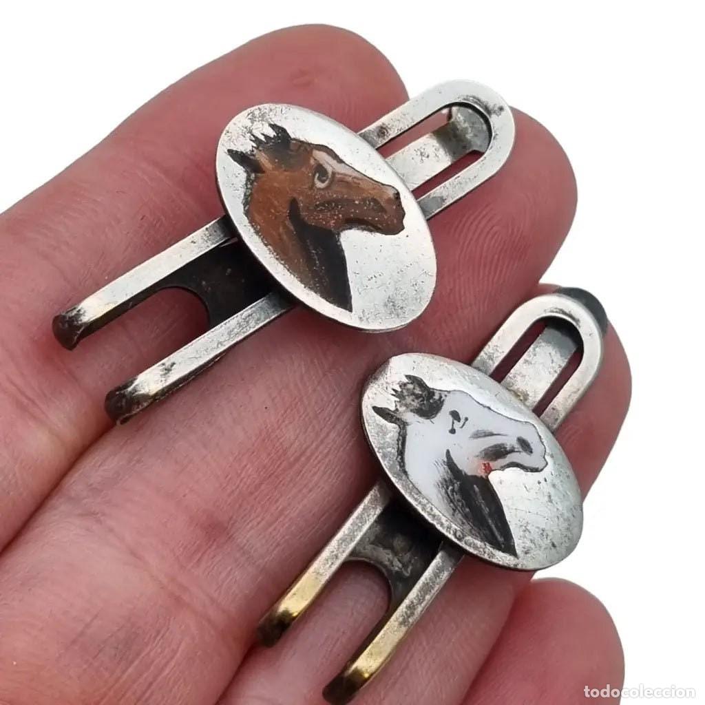 Joyeria: Conjunto de dos clips de corbata de caballo, joyer&iacute;a para hombres. - Foto 10
