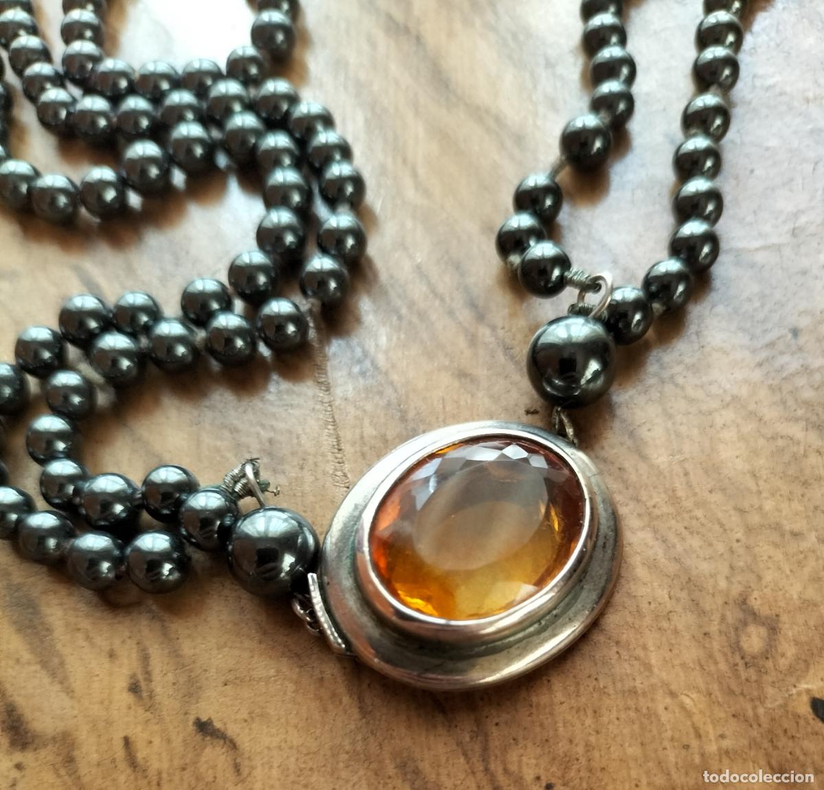 Joyeria: COLLAR DE DOBLE VUELTA DE HEMATITES CON CIERRE DE PLATA. - Foto 2