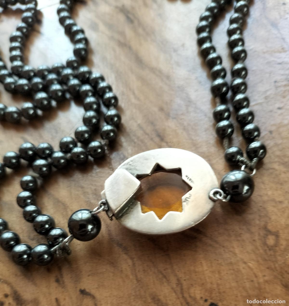 Joyeria: COLLAR DE DOBLE VUELTA DE HEMATITES CON CIERRE DE PLATA. - Foto 3