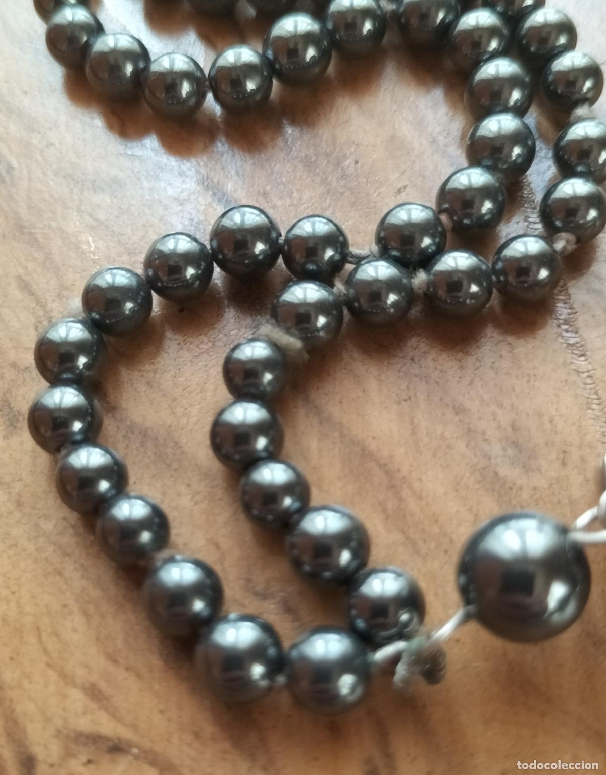 Joyeria: COLLAR DE DOBLE VUELTA DE HEMATITES CON CIERRE DE PLATA. - Foto 4