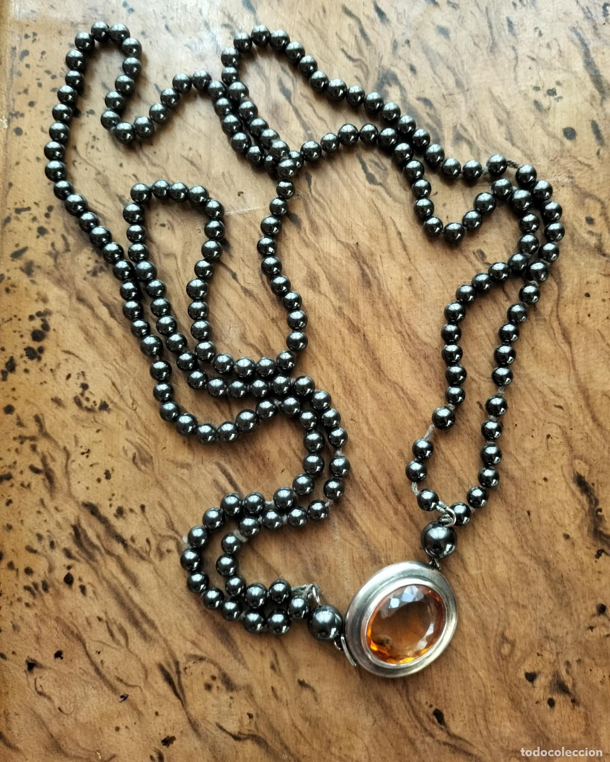 Joyeria: COLLAR DE DOBLE VUELTA DE HEMATITES CON CIERRE DE PLATA. - Foto 1