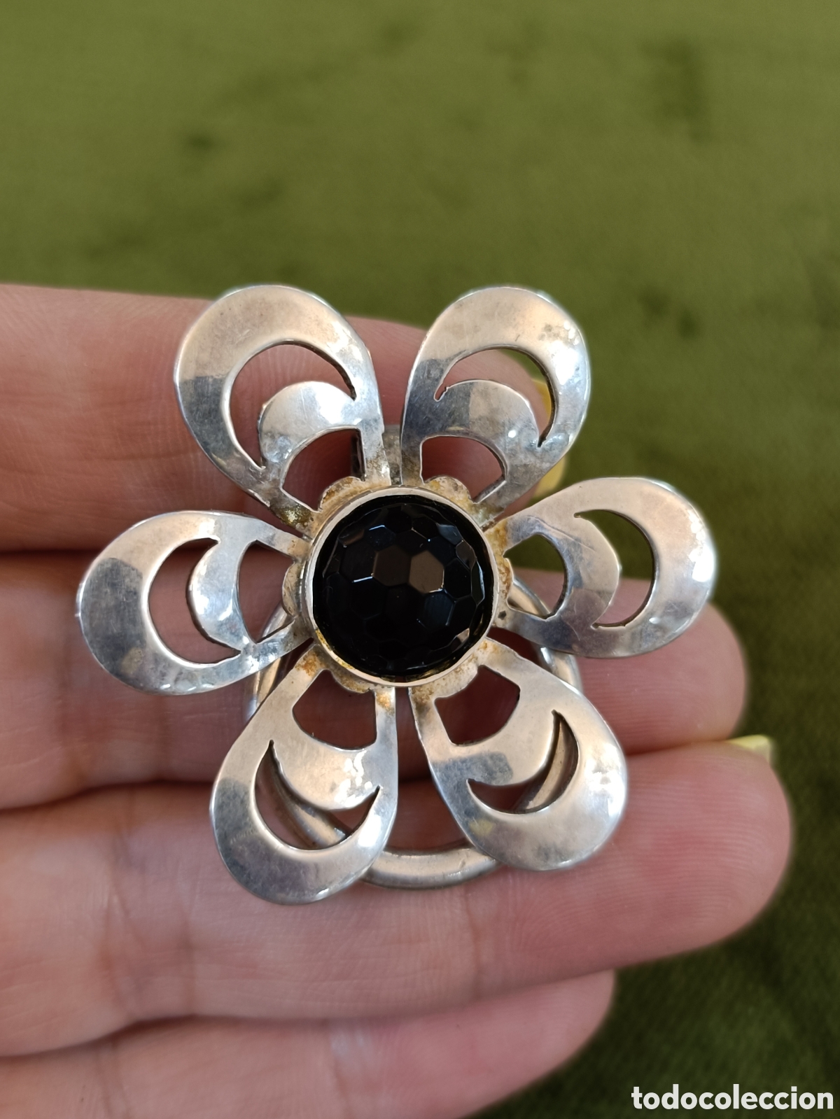 Joyeria: PRECIOSO ANILLO PLATA Y AZABACHE - Foto 3