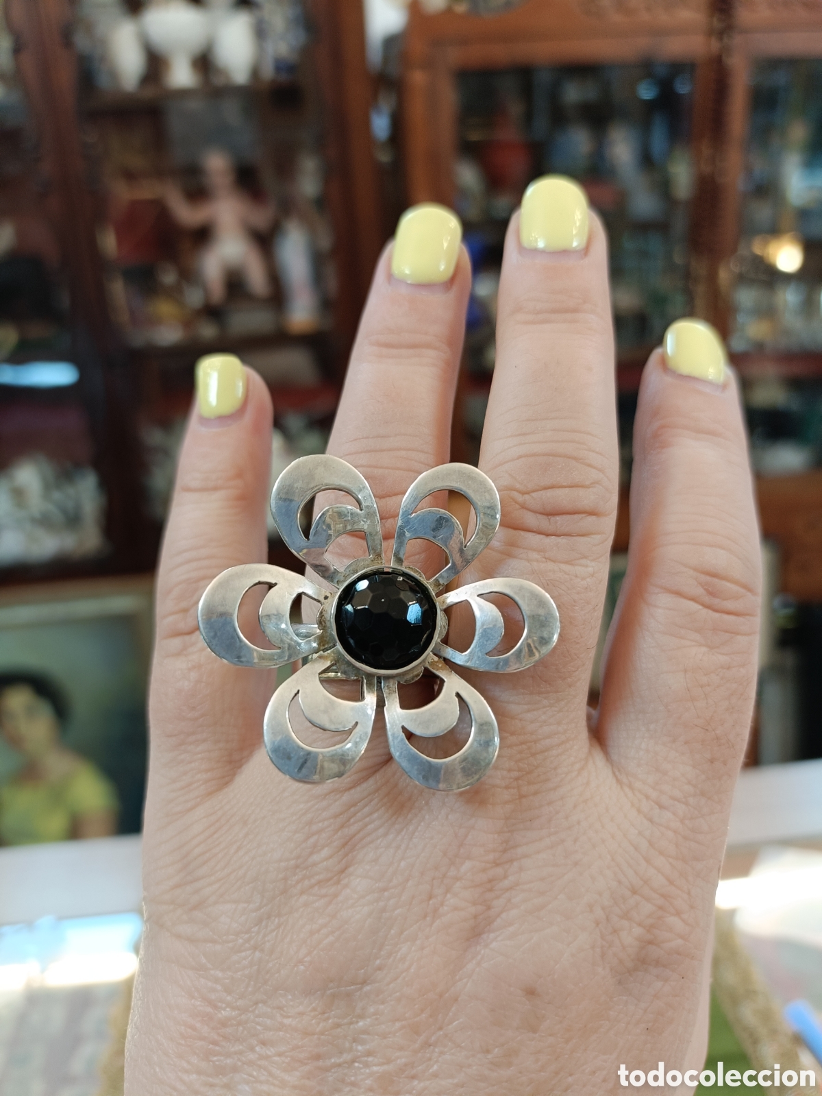 Joyeria: PRECIOSO ANILLO PLATA Y AZABACHE - Foto 5