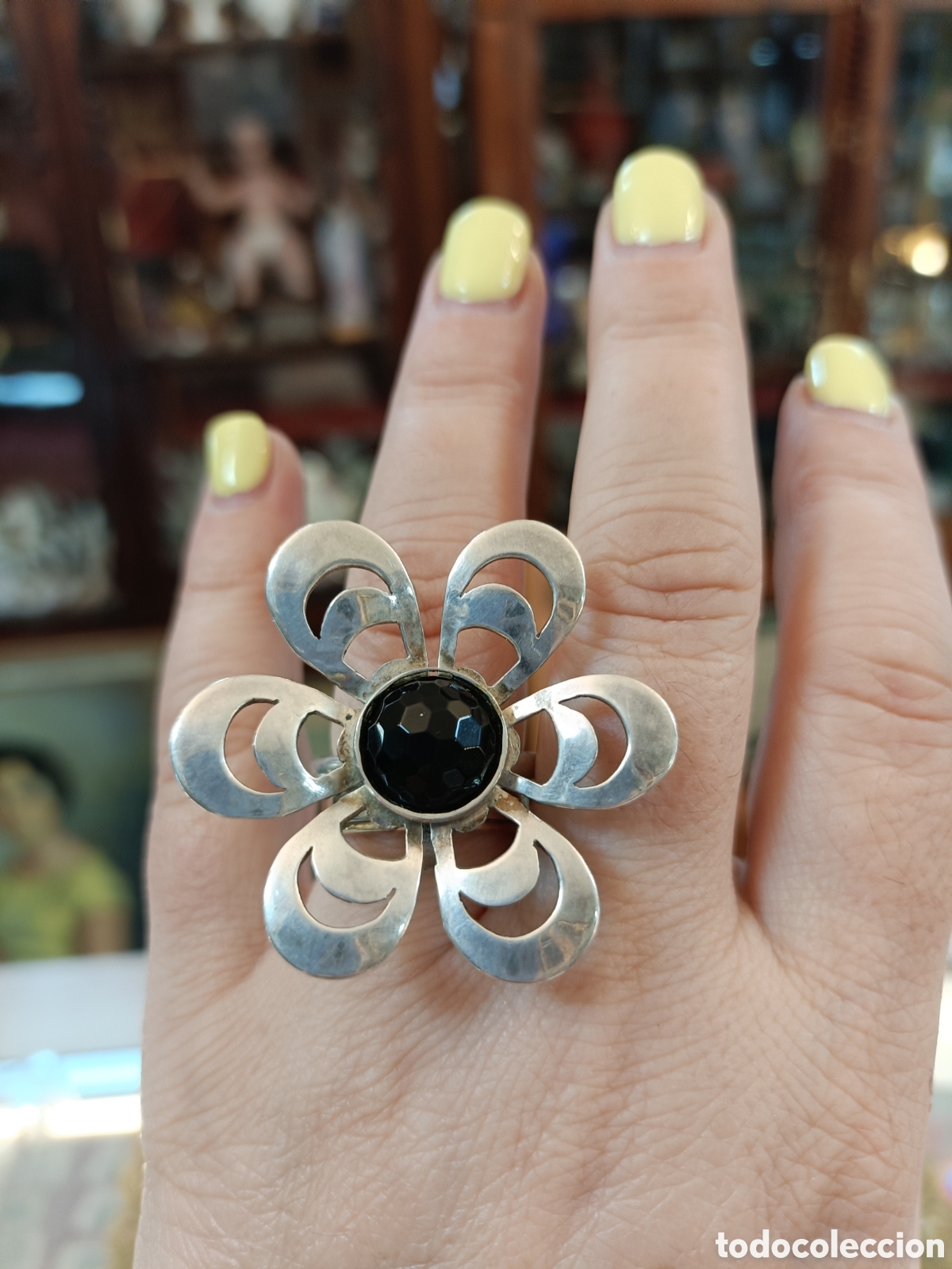 Joyeria: PRECIOSO ANILLO PLATA Y AZABACHE - Foto 6