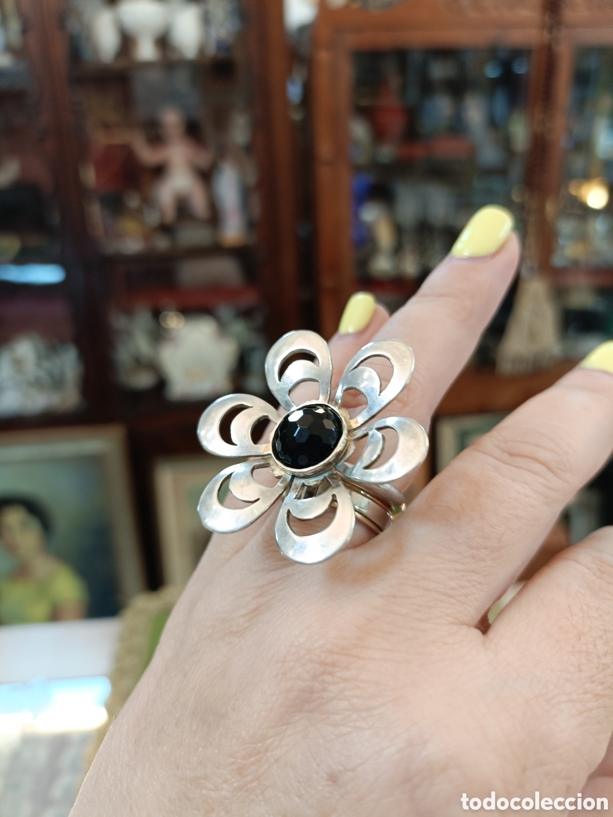Joyeria: PRECIOSO ANILLO PLATA Y AZABACHE - Foto 7