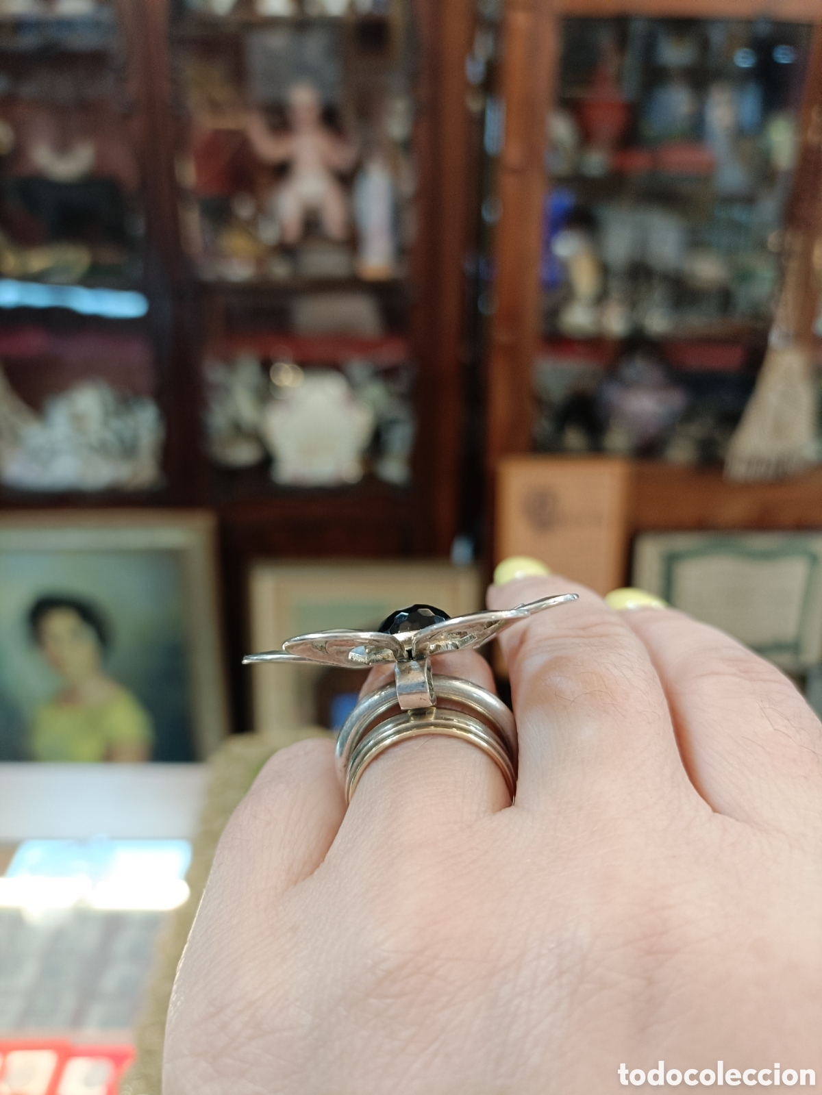 Joyeria: PRECIOSO ANILLO PLATA Y AZABACHE - Foto 9