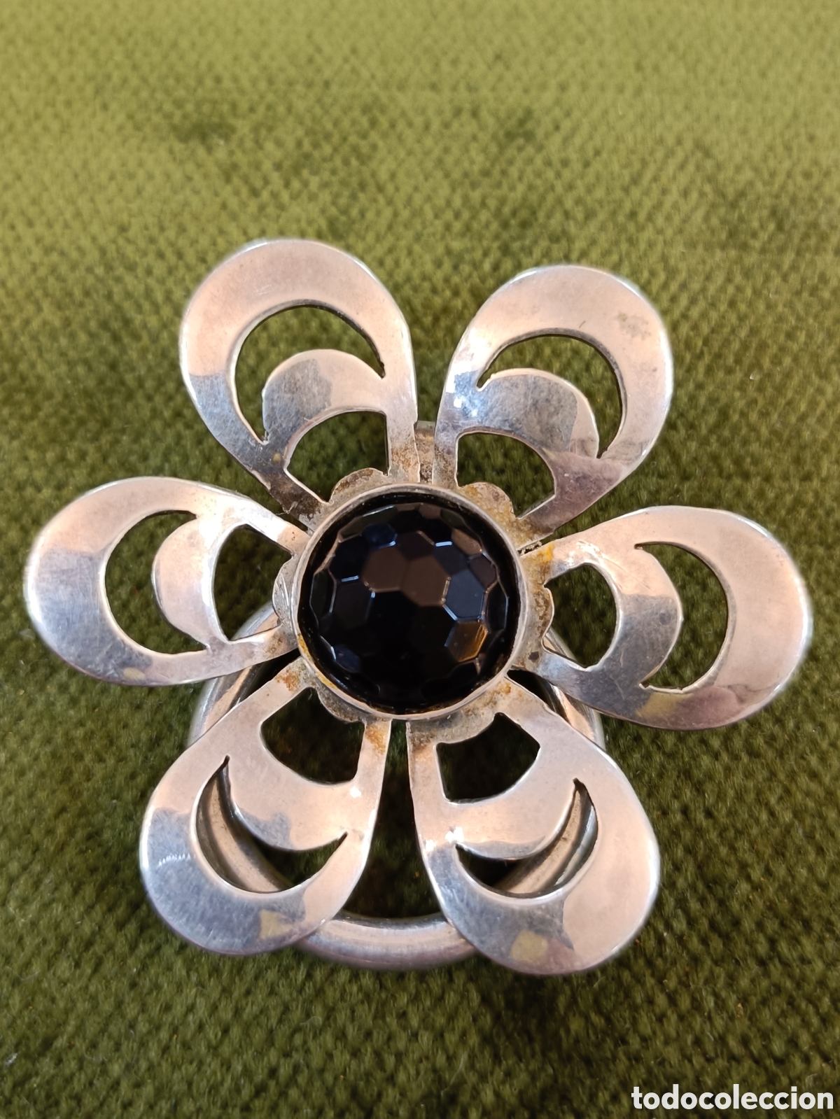 Joyeria: PRECIOSO ANILLO PLATA Y AZABACHE - Foto 1
