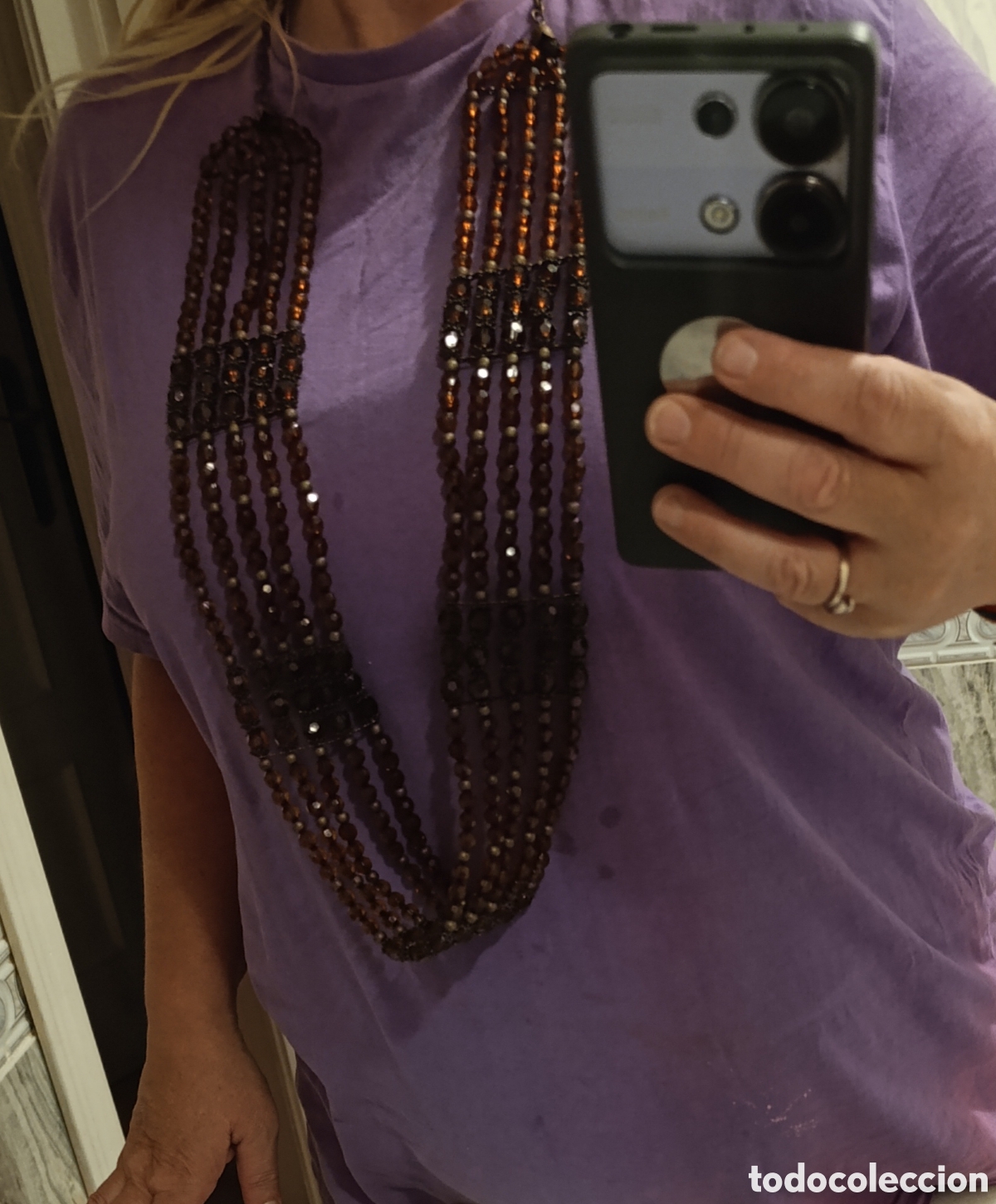 Joyeria: Gran collar,55 cm cerrado,muy original - Foto 7
