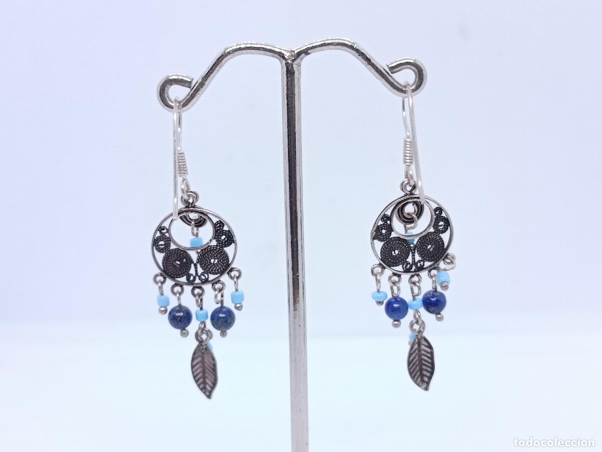 Joyeria: Preciosos pendientes largos en plata de ley contrastada tipo atrapa sue&ntilde;os - Foto 4