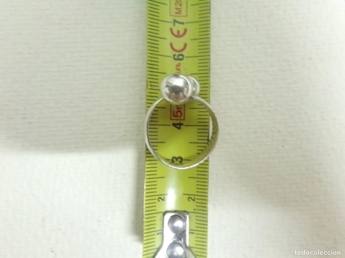 Joyeria: ESTAMOS LIQUIDANDO. Anillo, creo de plata con dos bolas - Foto 4