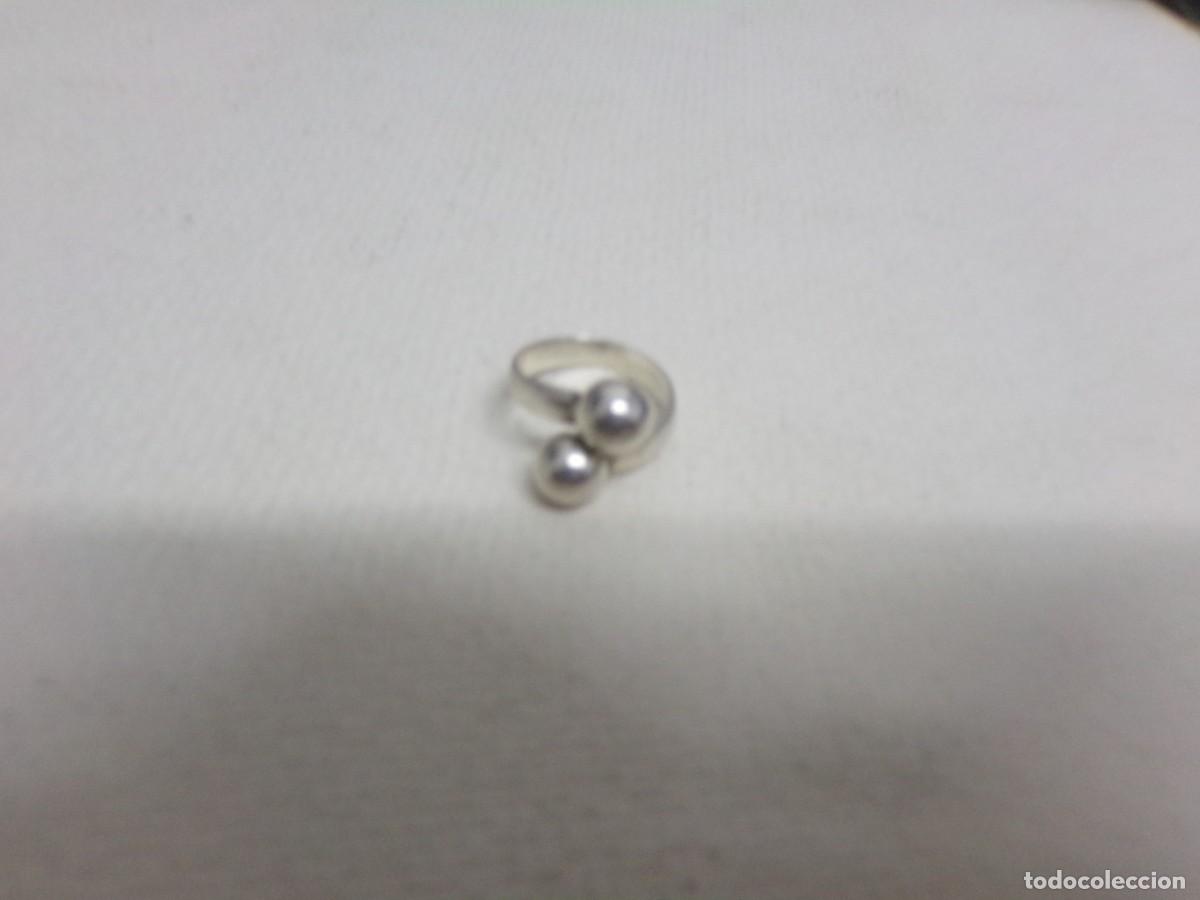 Joyeria: ESTAMOS LIQUIDANDO. Anillo, creo de plata con dos bolas - Foto 6