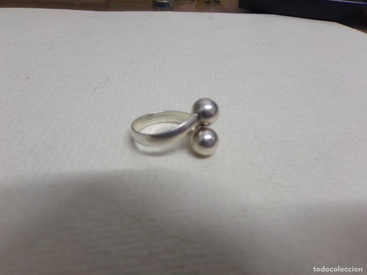 Joyeria: ESTAMOS LIQUIDANDO. Anillo, creo de plata con dos bolas - Foto 7