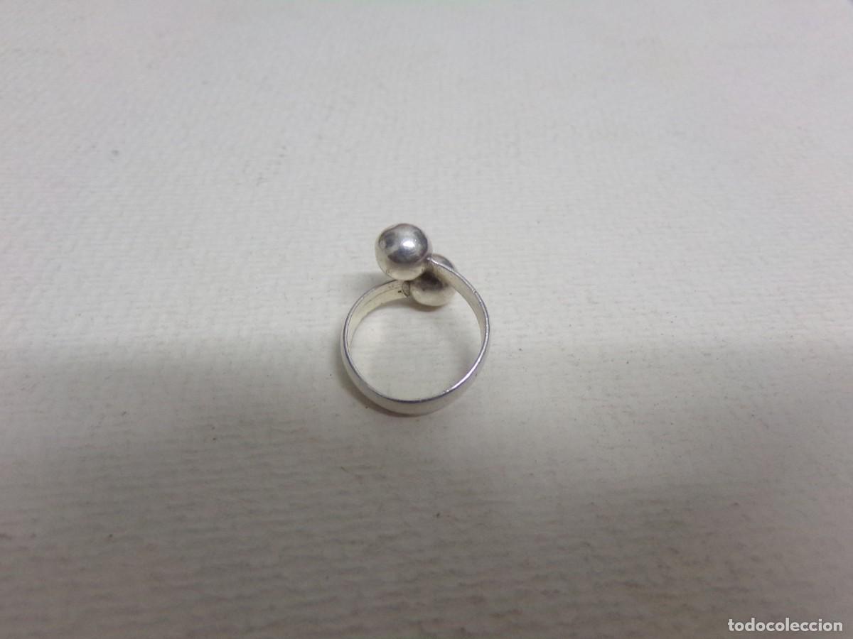 Joyeria: ESTAMOS LIQUIDANDO. Anillo, creo de plata con dos bolas - Foto 8