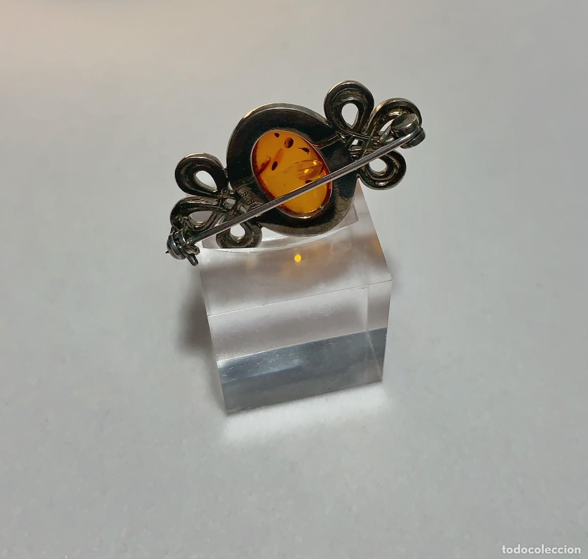 Joyeria: Broche elegante de Ambar B&aacute;ltico y plata de ley - Foto 2