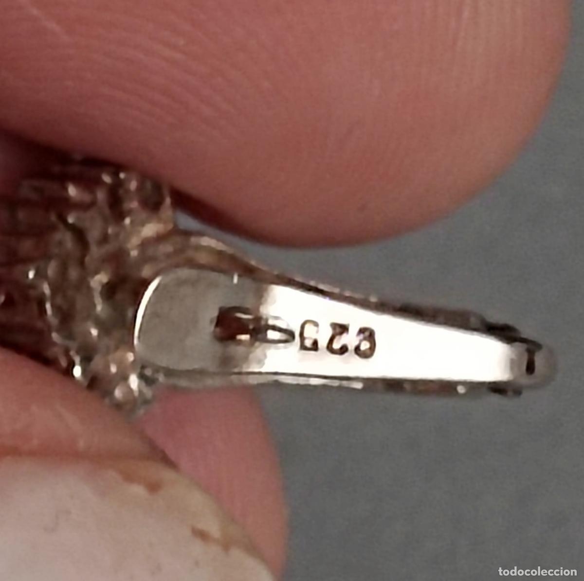 Joyeria: Pendientes de plata de ley contrastada, con circonitas. Cierre de pala. - Foto 3