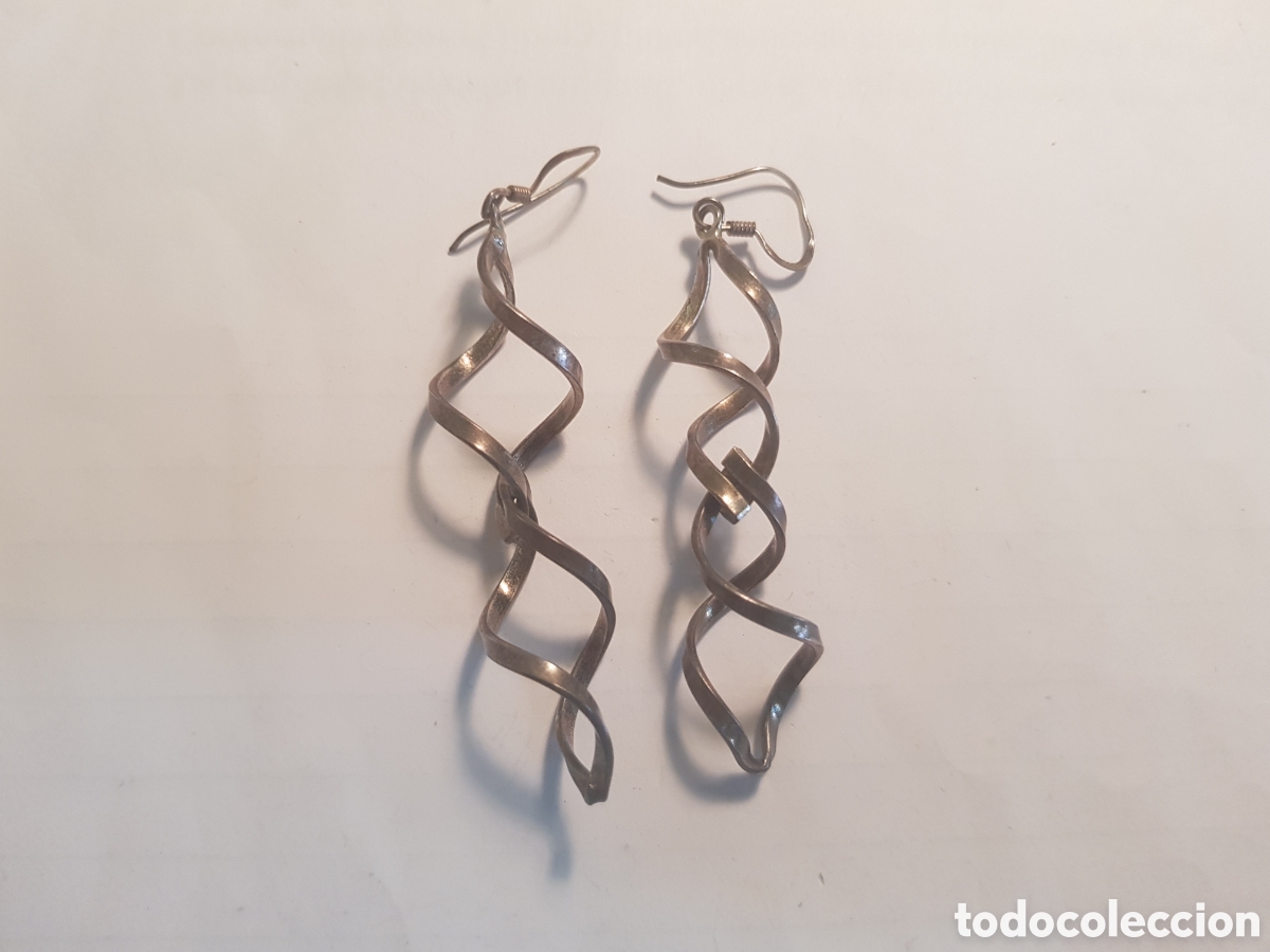 Joyeria: #1135 Pendientes plata de ley 925 6cm - Foto 1