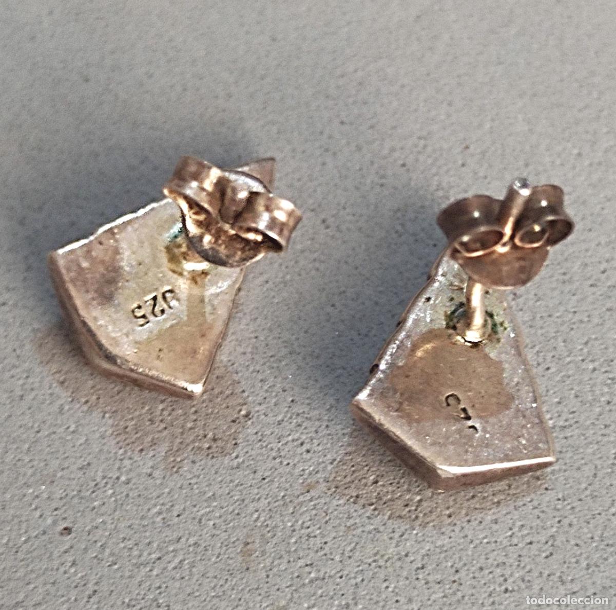 Joyeria: Pendientes de plata de ley contrastada, con marquesitas. - Foto 4