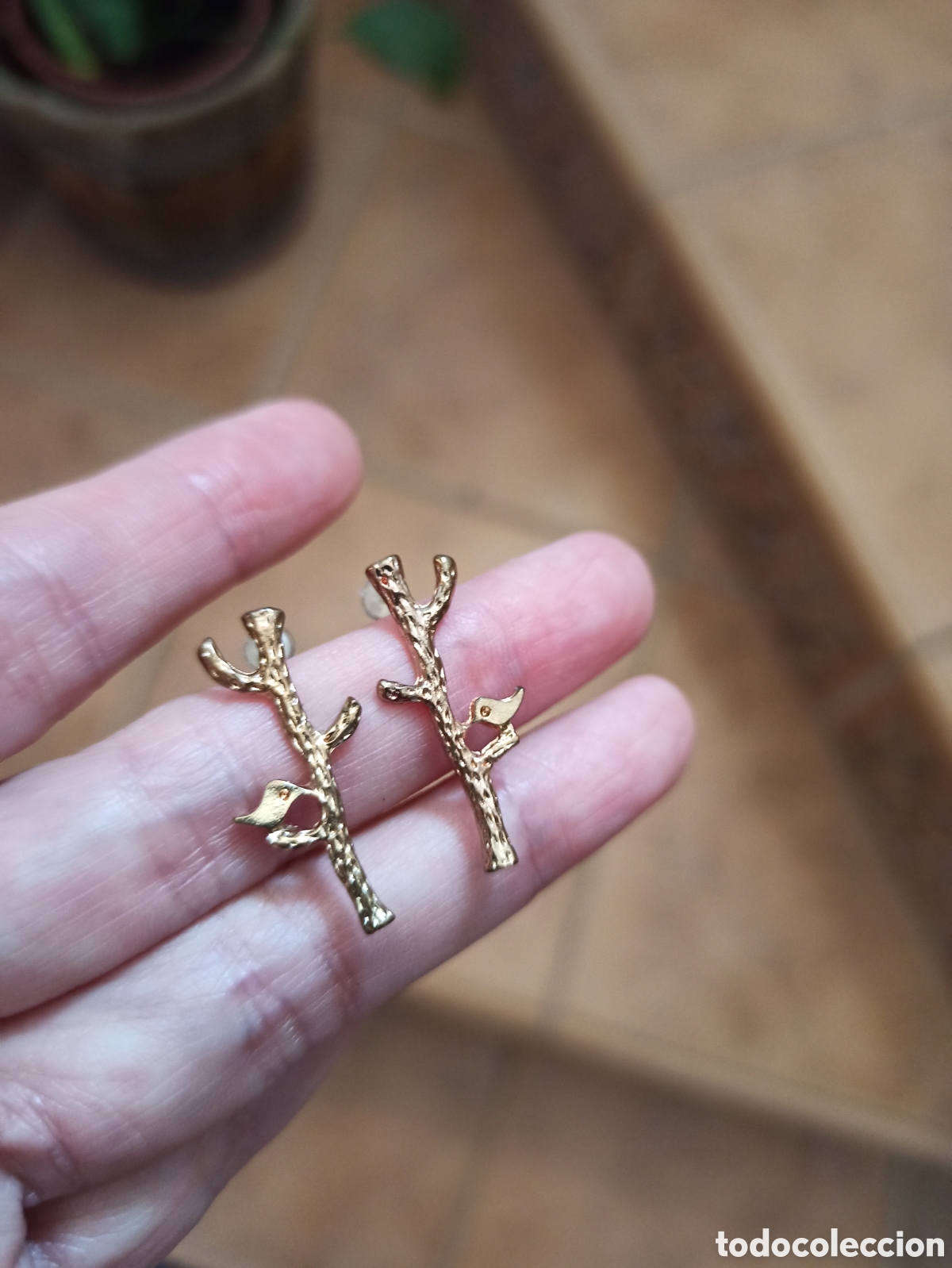 Joyeria: Pendientes rama dorados - Foto 1