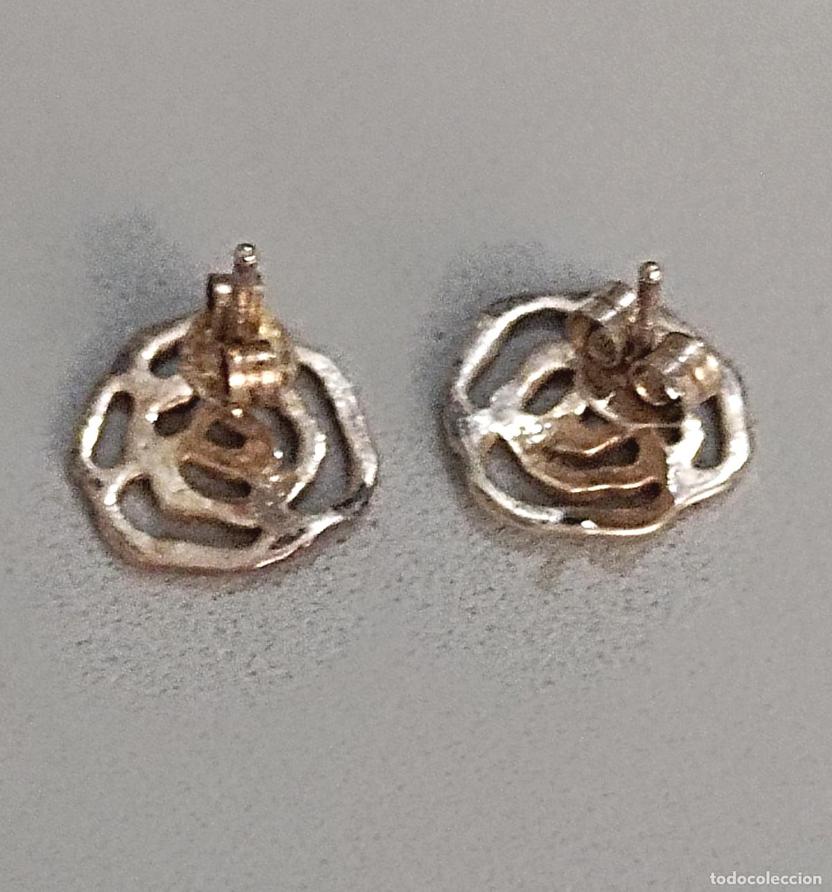 Joyeria: Pendientes de plata de ley, cierre de presi&oacute;n. - Foto 3