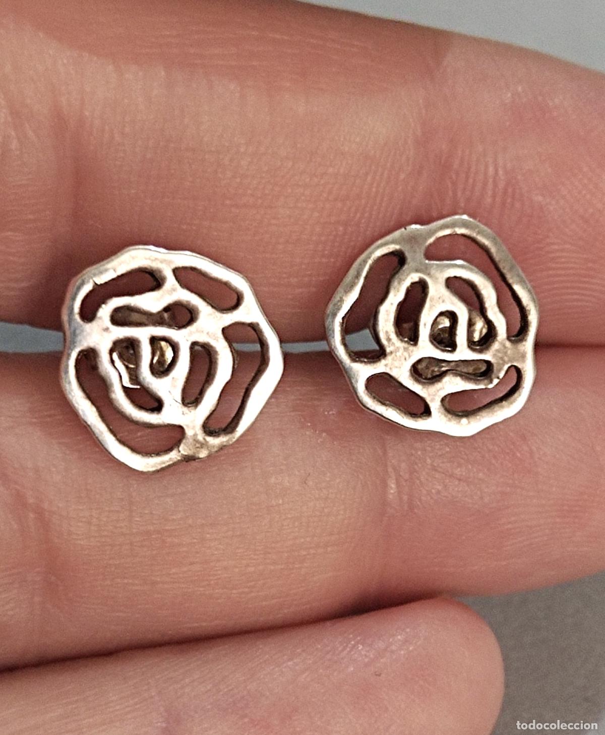 Joyeria: Pendientes de plata de ley, cierre de presi&oacute;n. - Foto 4